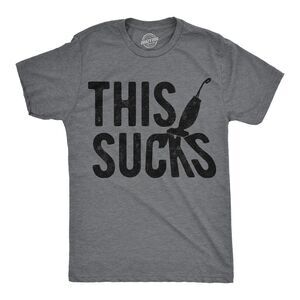 Mens Funny T Shirts This Sucks Vacuum Sarcastic Joke Tee For Men